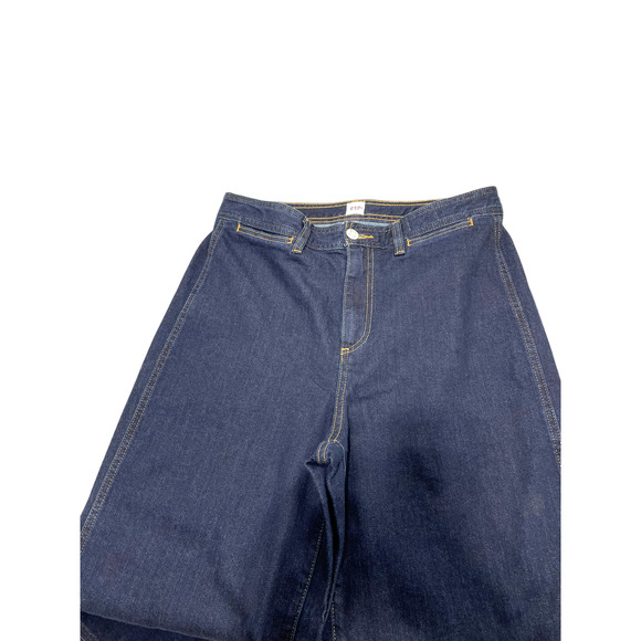 Gap High Rise Wide Leg Cropped Denim Jeans Size 10/30 - Picture 4 of 6